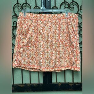 Grand Slam orange skort with pockets